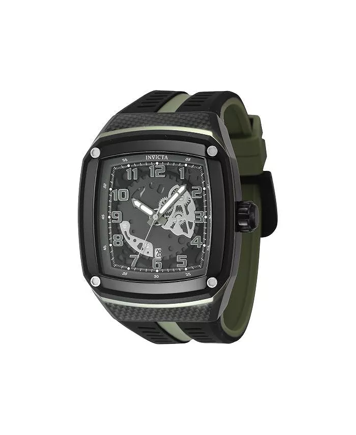 

Мужские часы Invicta Racing Quartz Multifunction 48067, зеленый циферблат, корпус из металла цвета ганметалл, черный