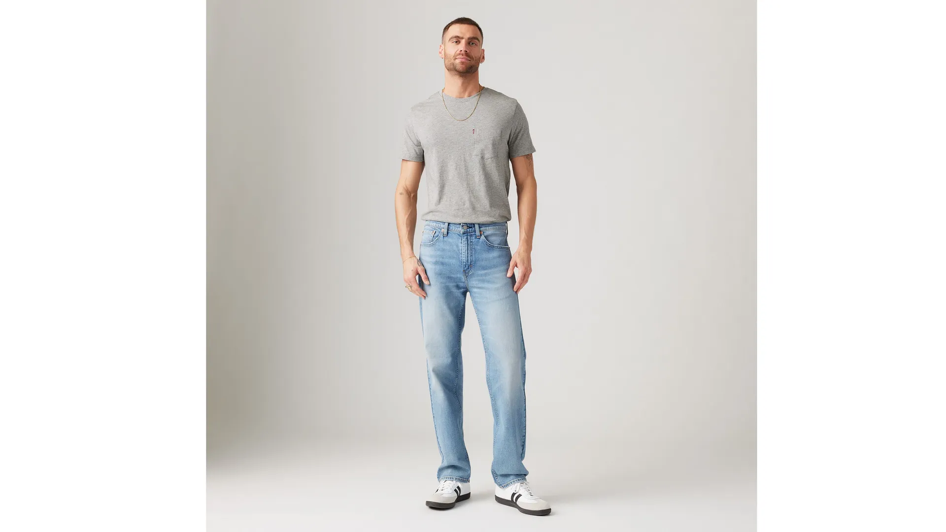 

Мужские джинсы стандартного кроя 505 Levi's, цвет Hole In The Wall - Medium Wash