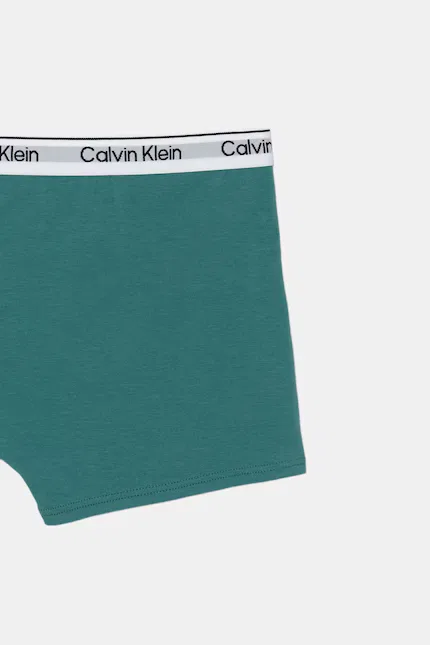 Боксеры детские хлопковые Calvin Klein Underwear, бирюзовый — фото 4