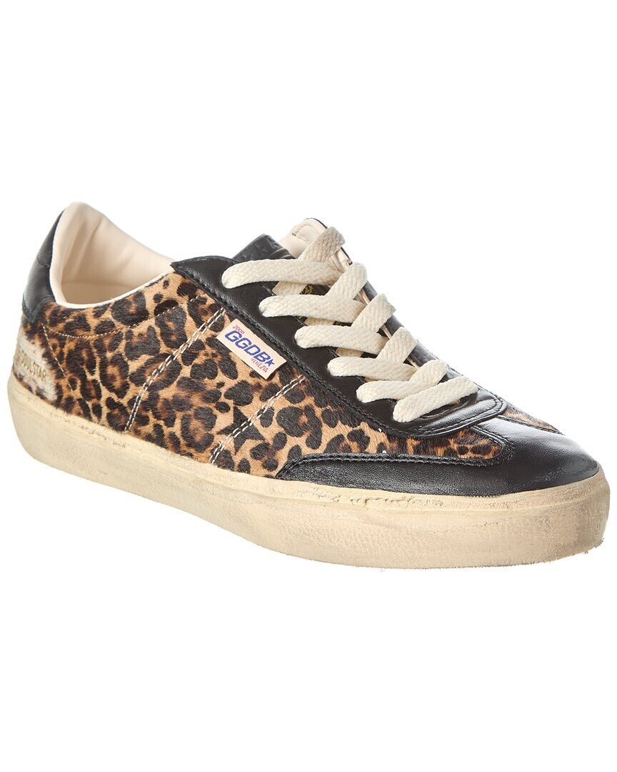 

Кроссовки Golden Goose Soul-Star из кожи и кожи с ворсом, бежевый