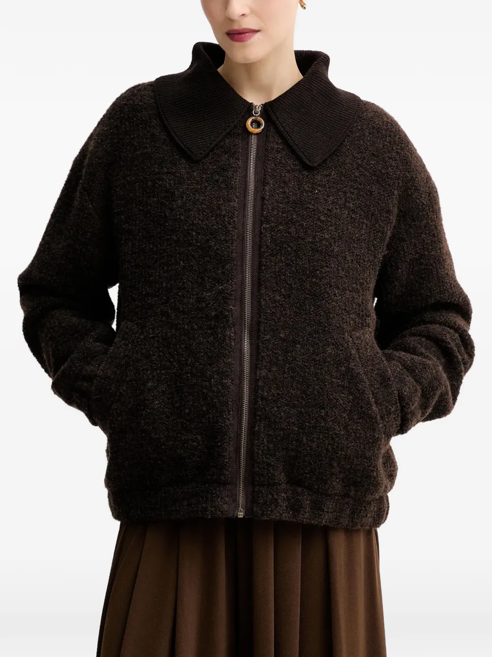 

Куртка с воротником и застежкой-молнией Heavenly Sessun, коричневый