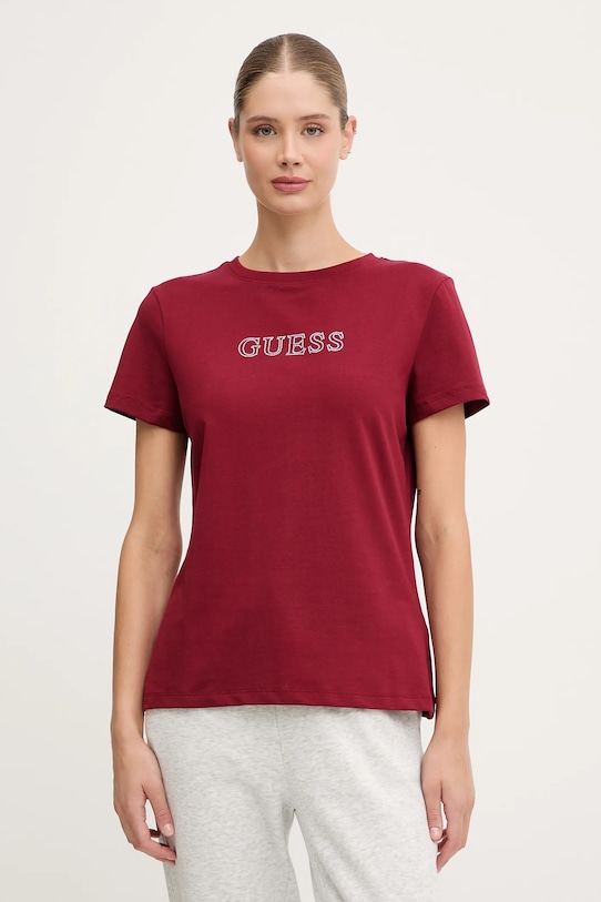 

Футболка Брайана Guess, бордовый, Красный, Футболка Брайана Guess, бордовый