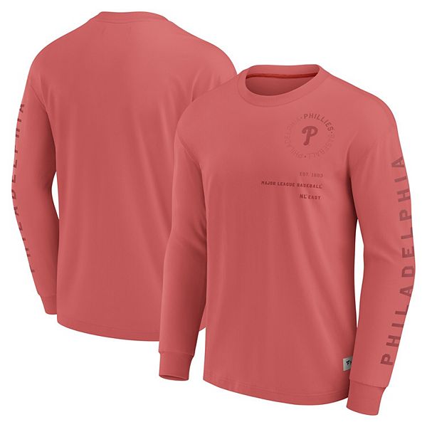 

Мужская красная футболка с длинным рукавом philadelphia phillies elements future ground tonal info Fanatics