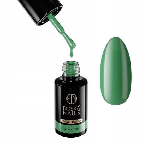 

Красочный гибридный лак для ногтей, оттенок 407 Green Grass, 6 мл Boska Nails