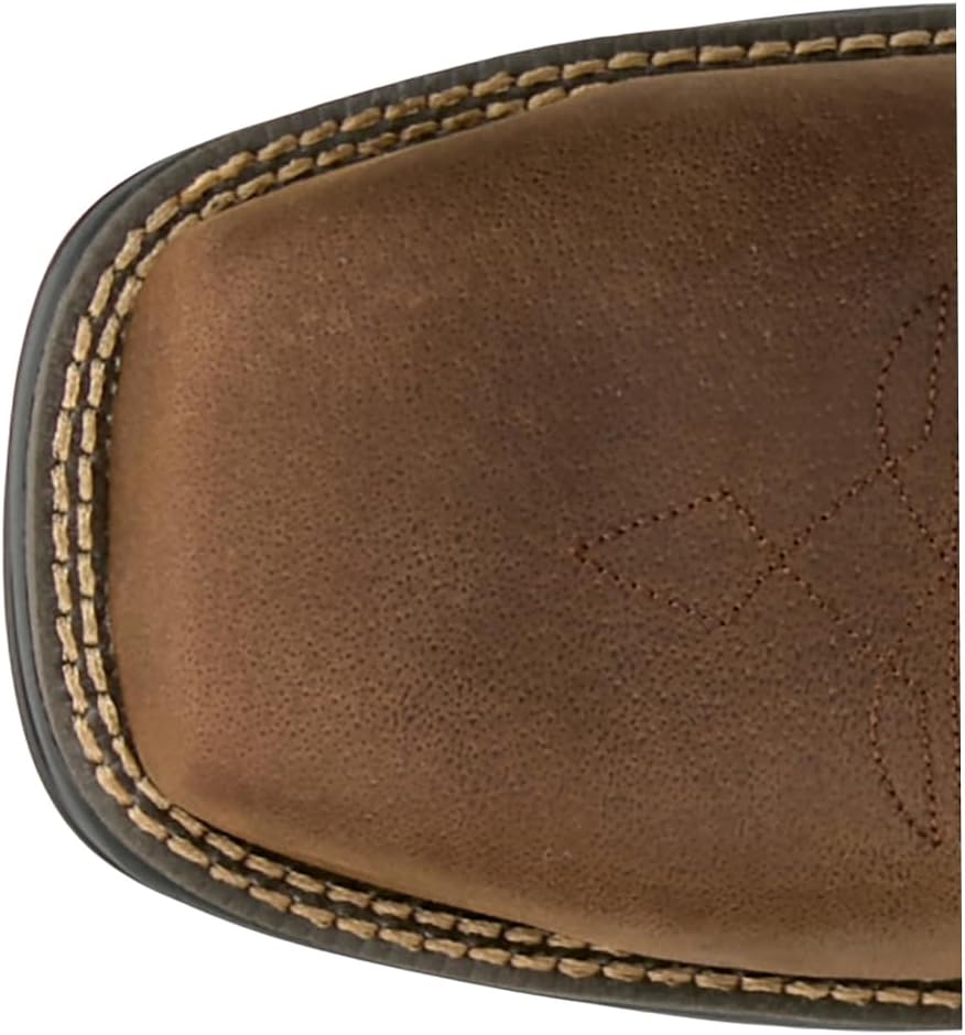 Мужские ботинки Justin Original Workboots Slickline 28 см с водонепроницаемым нанокомпозитным носком для работы/службы - коричневые — фото 4