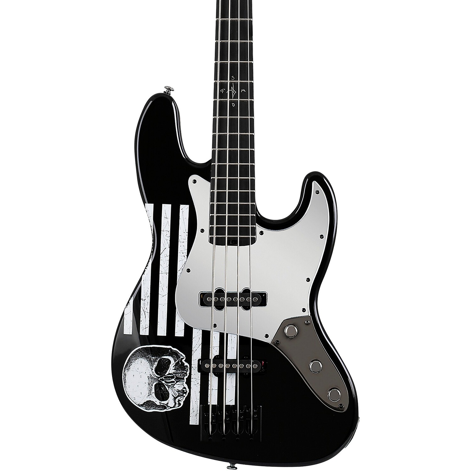 

Schecter Guitar Research JD DeServio J-4 4-струнная электрическая бас-гитара, глянцевый черный