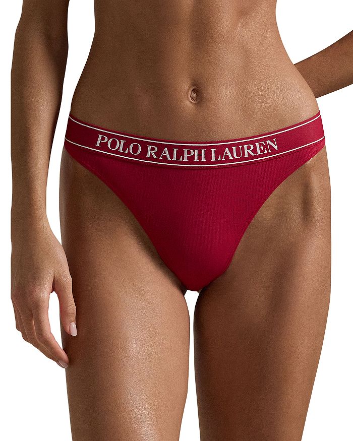 

Стринги средней посадки Polo Ralph Lauren, красный