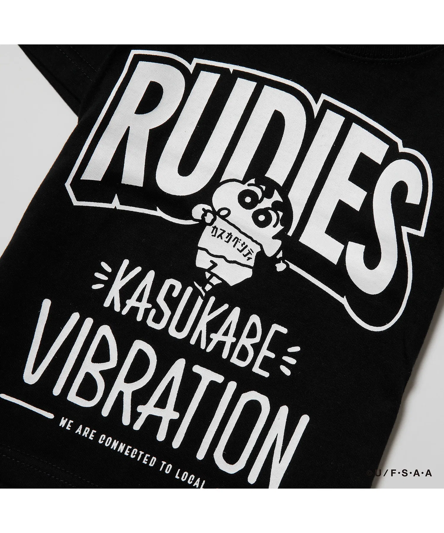 Детская футболка RUDIE'S x CRAYON SHINCHAN KASUKABE VIBRATION синяя — фото 4