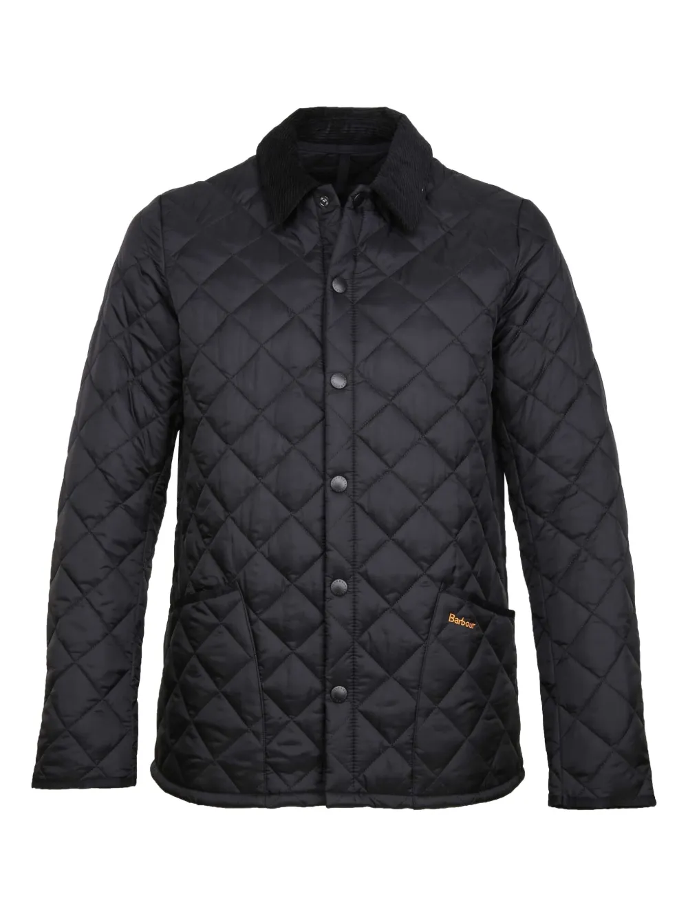 

Стеганая куртка с ромбовидным узором Barbour, черный