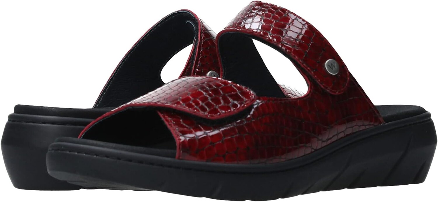 

Сандалии Wolky Cyprus, цвет Red Mini Croco Leather