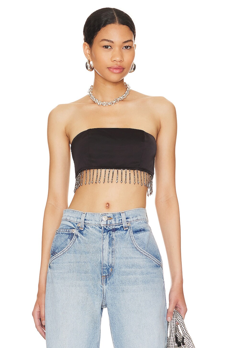 

Топ superdown Evie Beaded, черный