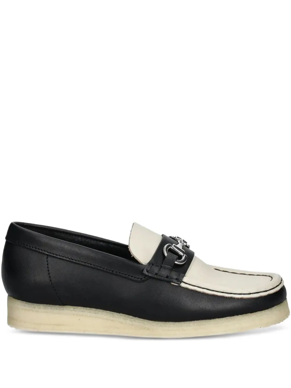 Лоферы в двух тонах Clarks Originals, черный