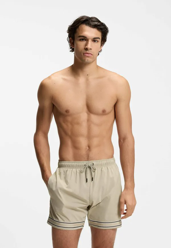 

Пляжные плавательные шорты с лентой Boss, Light Beige Four, Бежевый, Пляжные плавательные шорты с лентой Boss, Light Beige Four