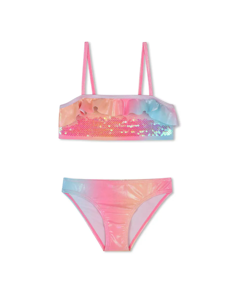 

Бикини для девочки с пайетками и оборками Billieblush, мультиколор