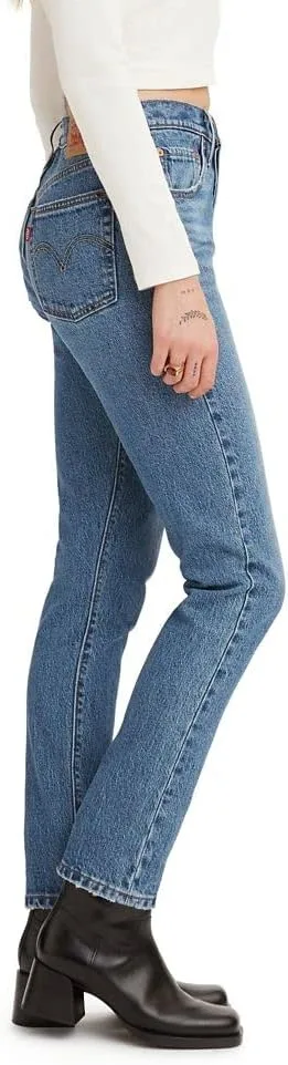 Levi's Женские джинсы 501 Skinny, индиго — фото 3
