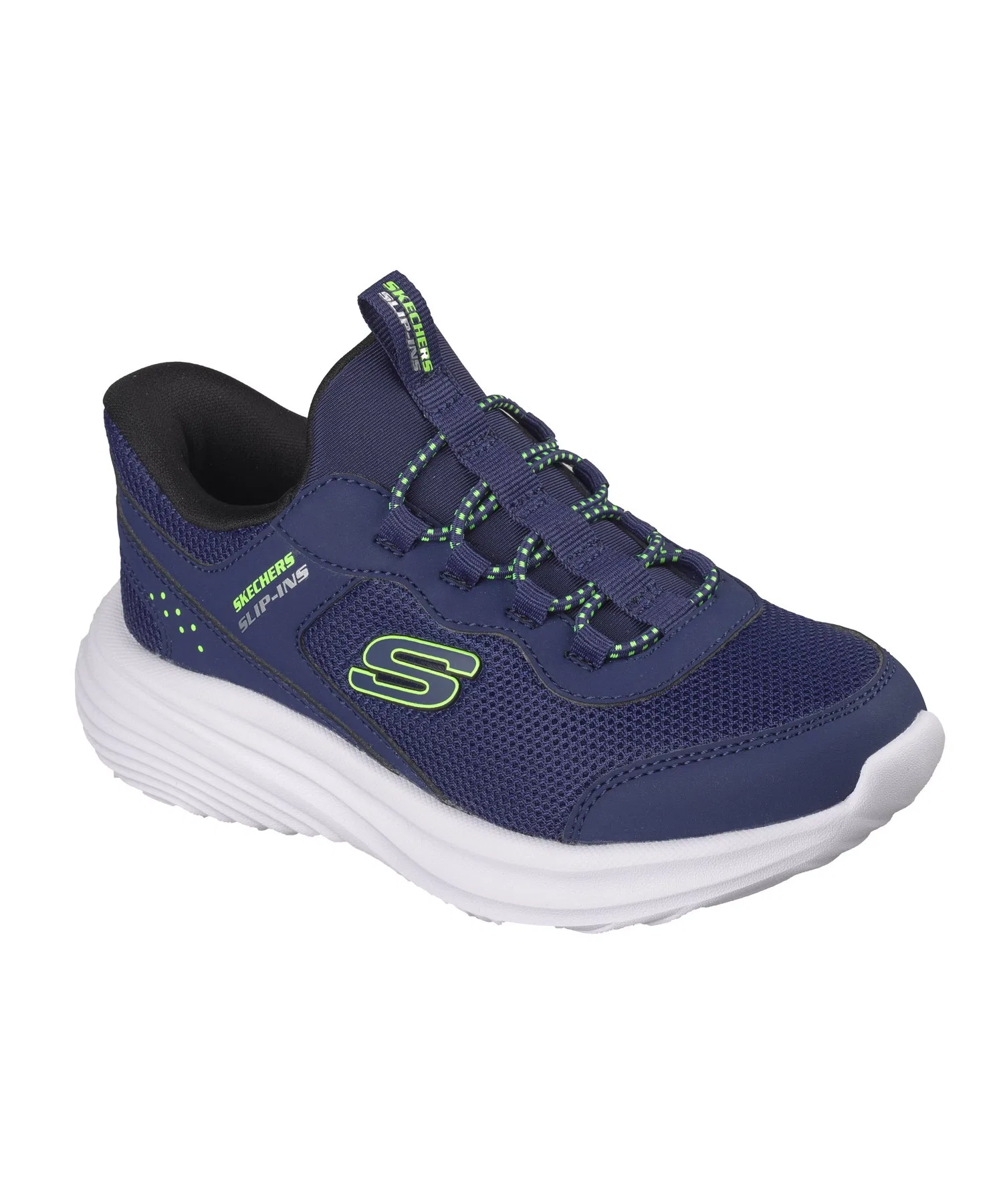 Детские кроссовки SKECHERS Hands Free Slip-ins: Bounder Pro тёмно-синие