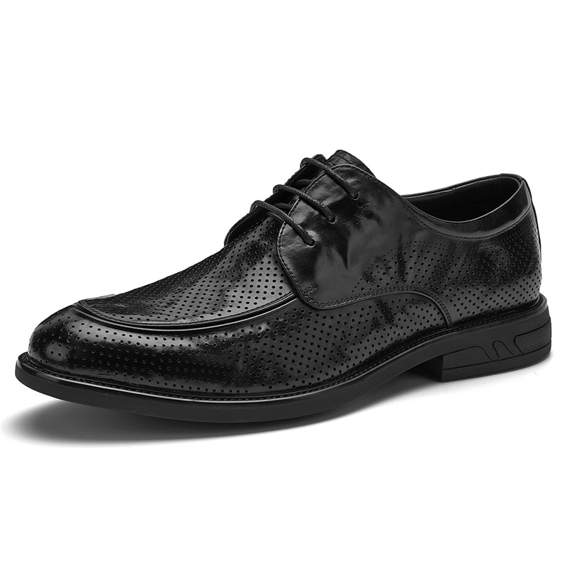 SEPTWOLVES Мужские черные классические туфли, цвет Black (Standard Leather Shoe Size) — фото 2