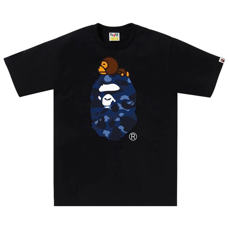 

Футболка BAPE Color Camo Milo On Big Ape Tee, Black/Navy