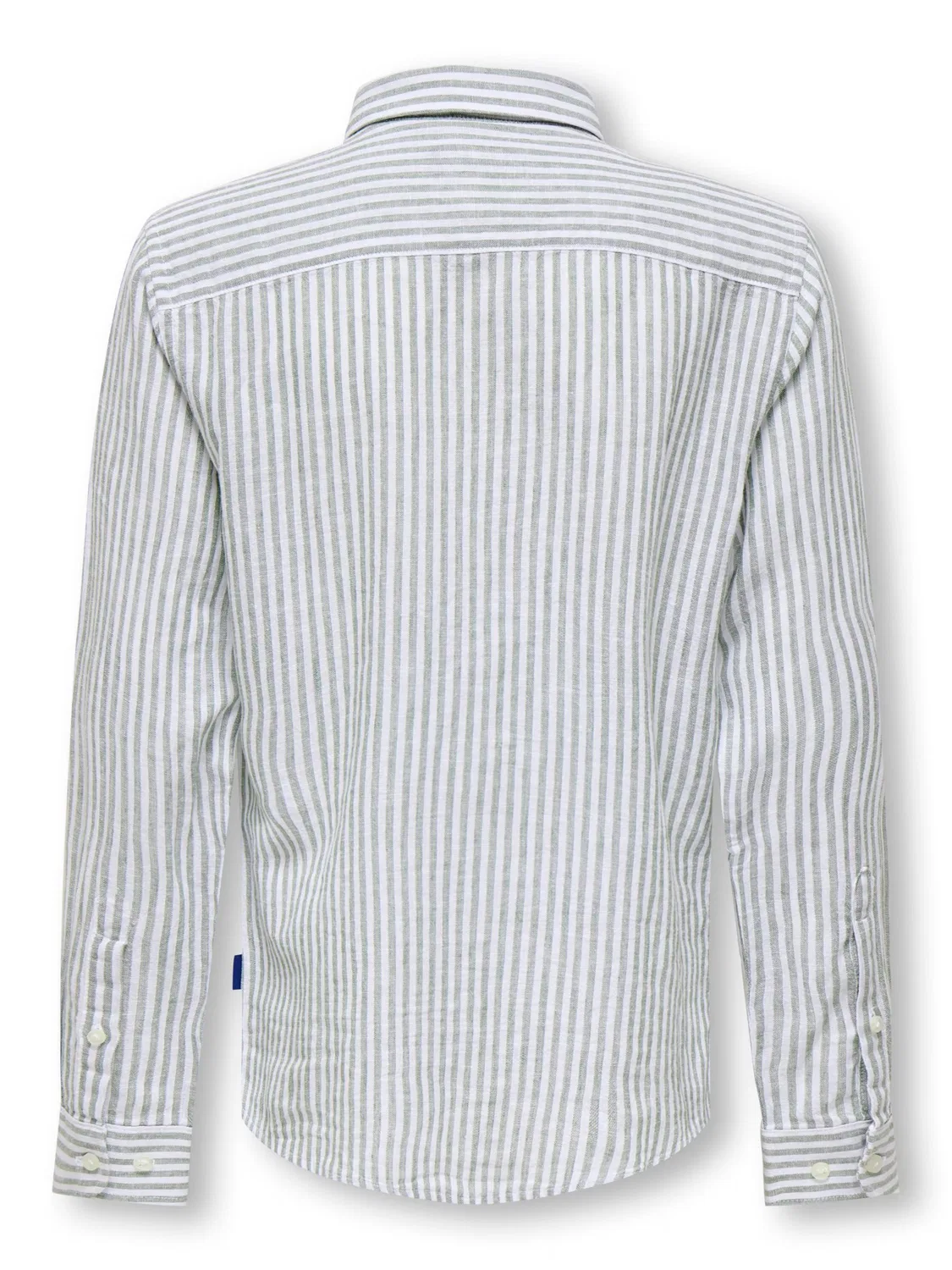 Приталенная рубашка на пуговицах 'OSJCaiden' Only & Sons Junior, Light Grey/White — фото 2