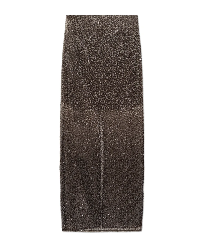 

Юбка с пайетками Rotate Birger Christensen, коричневый