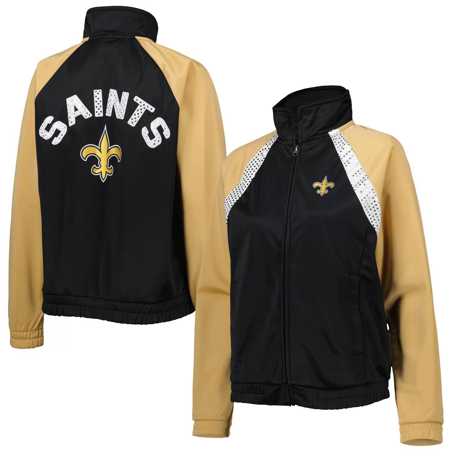 

Женская спортивная куртка G-III 4Her by Carl Banks черно-золотая с молнией во всю длину New Orleans Saints Confetti реглан G-III, Черный, Женская спортивная куртка G-III 4Her by Carl Banks черно-золотая с молнией во всю длину New Orleans Saints Confetti р