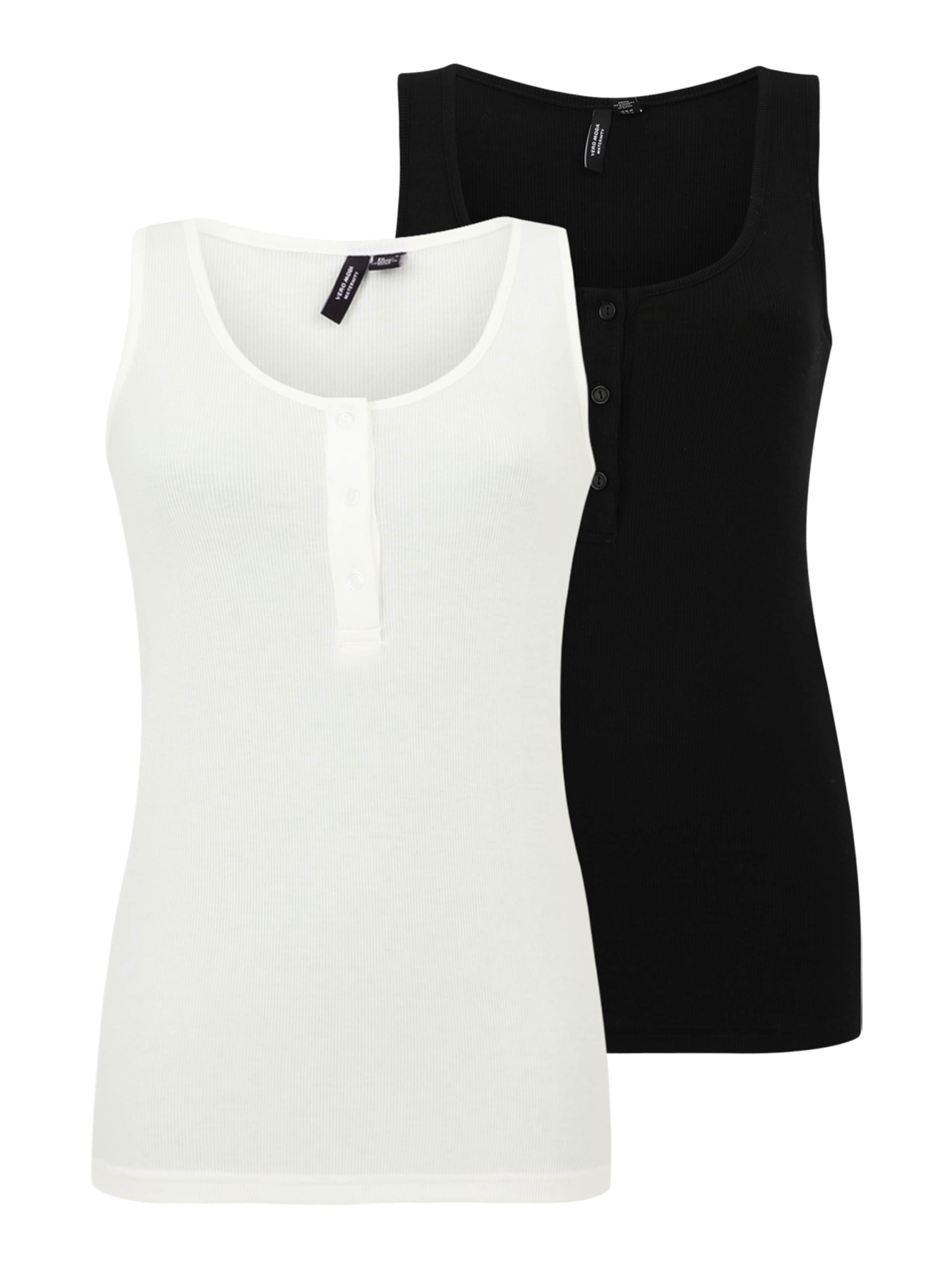 

Vero Moda Maternity Топ 'VMMLANA' в черном и белом цветах