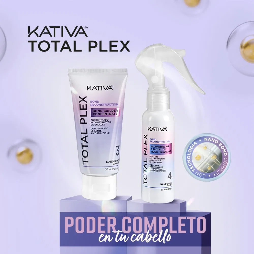 Шампунь для восстановления связей и кератина «Total Plex Bond Reconstruction» от KATIVA — фото 3