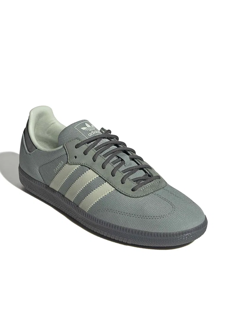 Кроссовки, повседневные, Samba OG, Adidas, зеленый/серый — фото 2