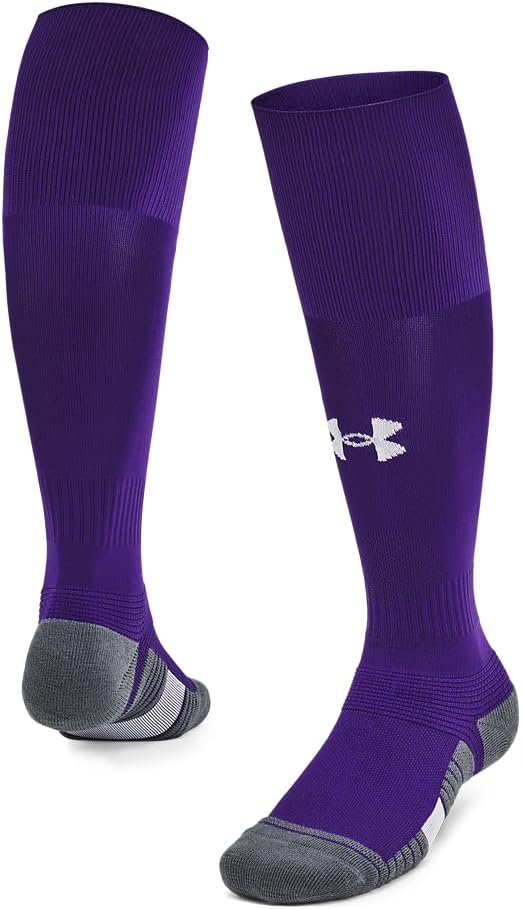 

Under Armour Unisex Magnetico носки до икры, (500) Purple/Pitch Gray/White