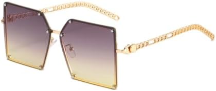 

Квадратные солнцезащитные очки 2027 для женщин, модные, с увеличенной металлической оправой, винтажные очки для мужчин, ретро, ​​градиентные цвета, защита от УФ-излучения UV400 MTZJH, C4