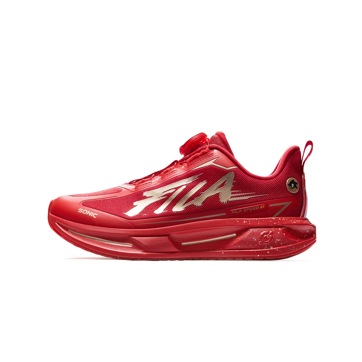 FILA KIDS Кроссовки для бега SPEED 6 низкие детские, устойчивые к истиранию, темно-красные/огненно-красные