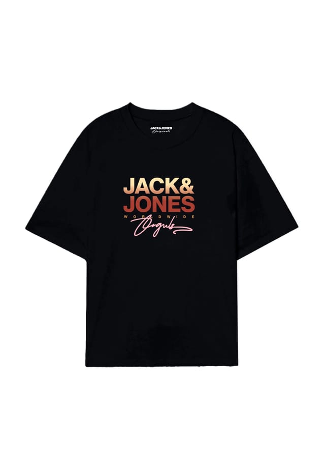 

Хлопковая футболка Originals By Jack & Jones, черный