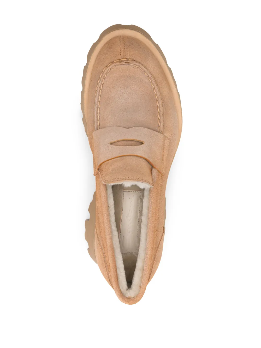 Пенни-лоферы с закругленным носком Santoni, коричневый — фото 4