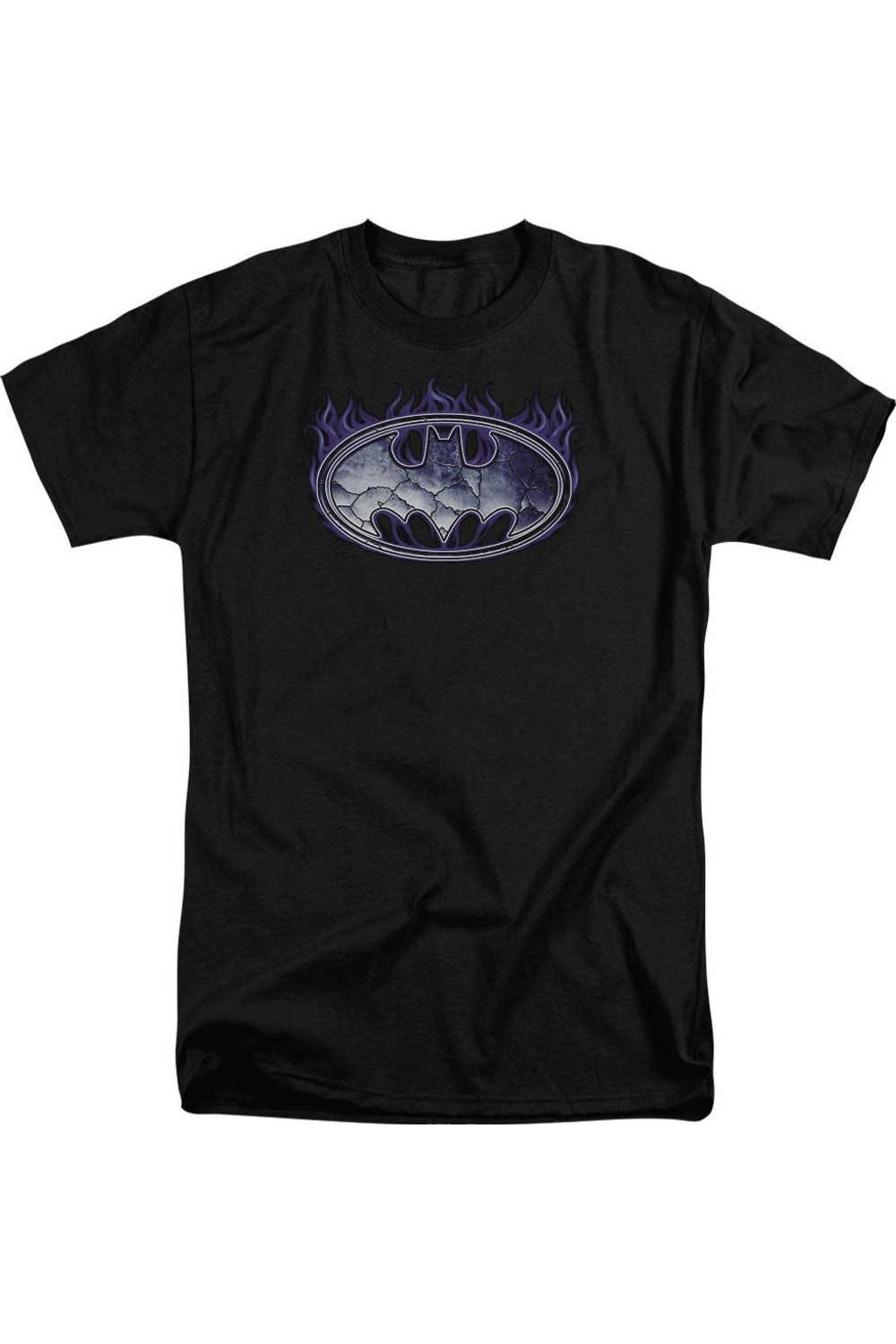 

Футболка с коротким рукавом Batman Cracked Shield для взрослых Gildan, черный