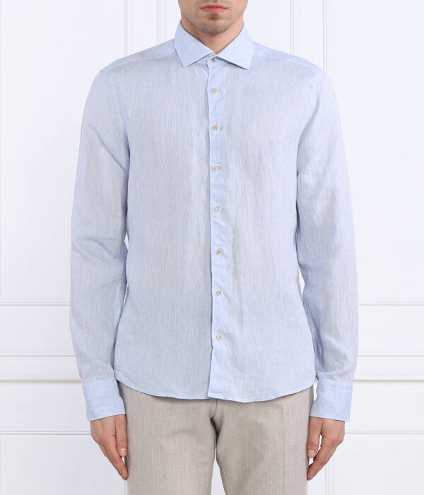 

Рубашка льняная Stenströms Slim Fit, синий