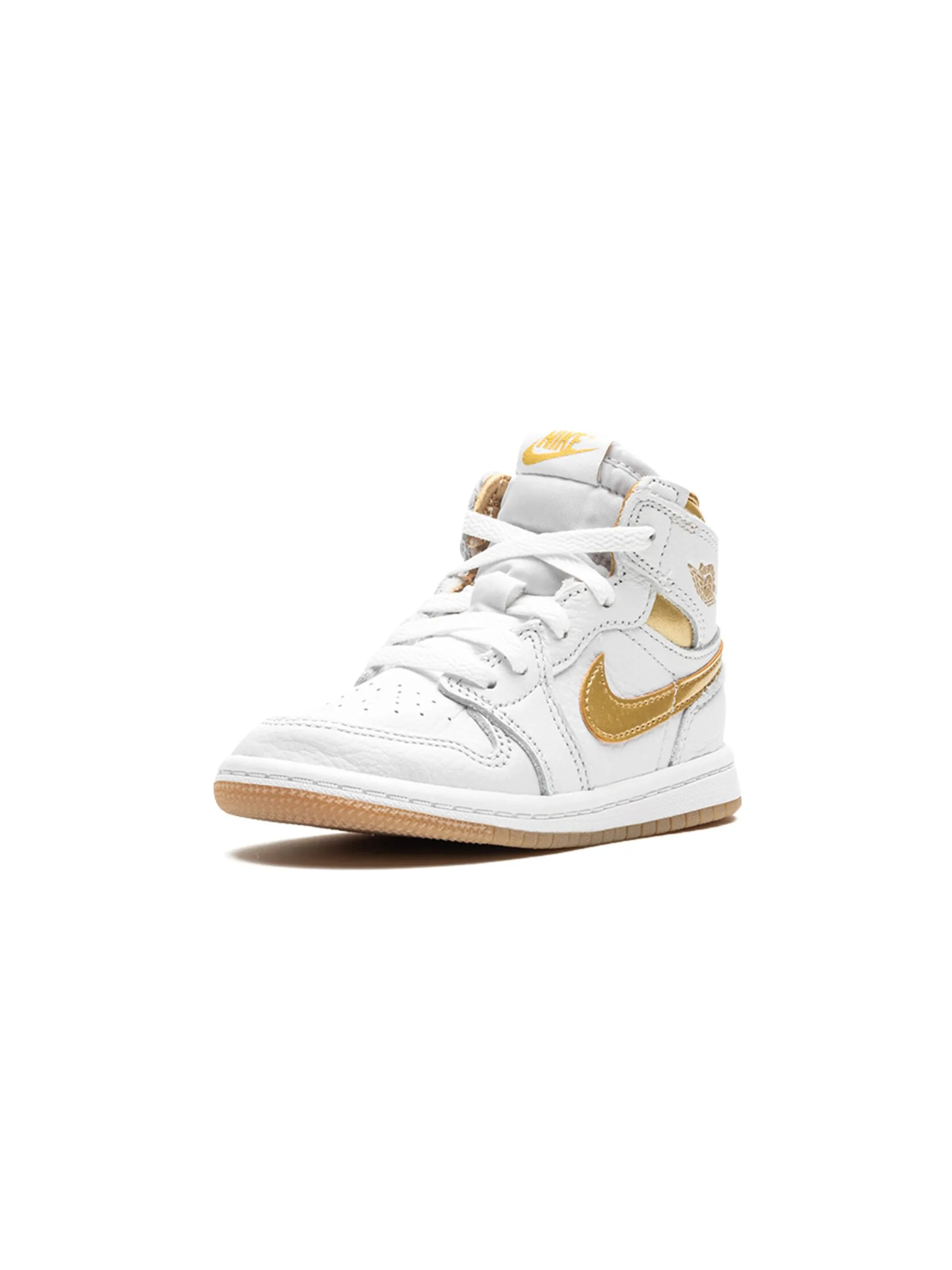 Кроссовки Air Jordan 1 Retro High OG Metallic Jordan Kids, белый — фото 3