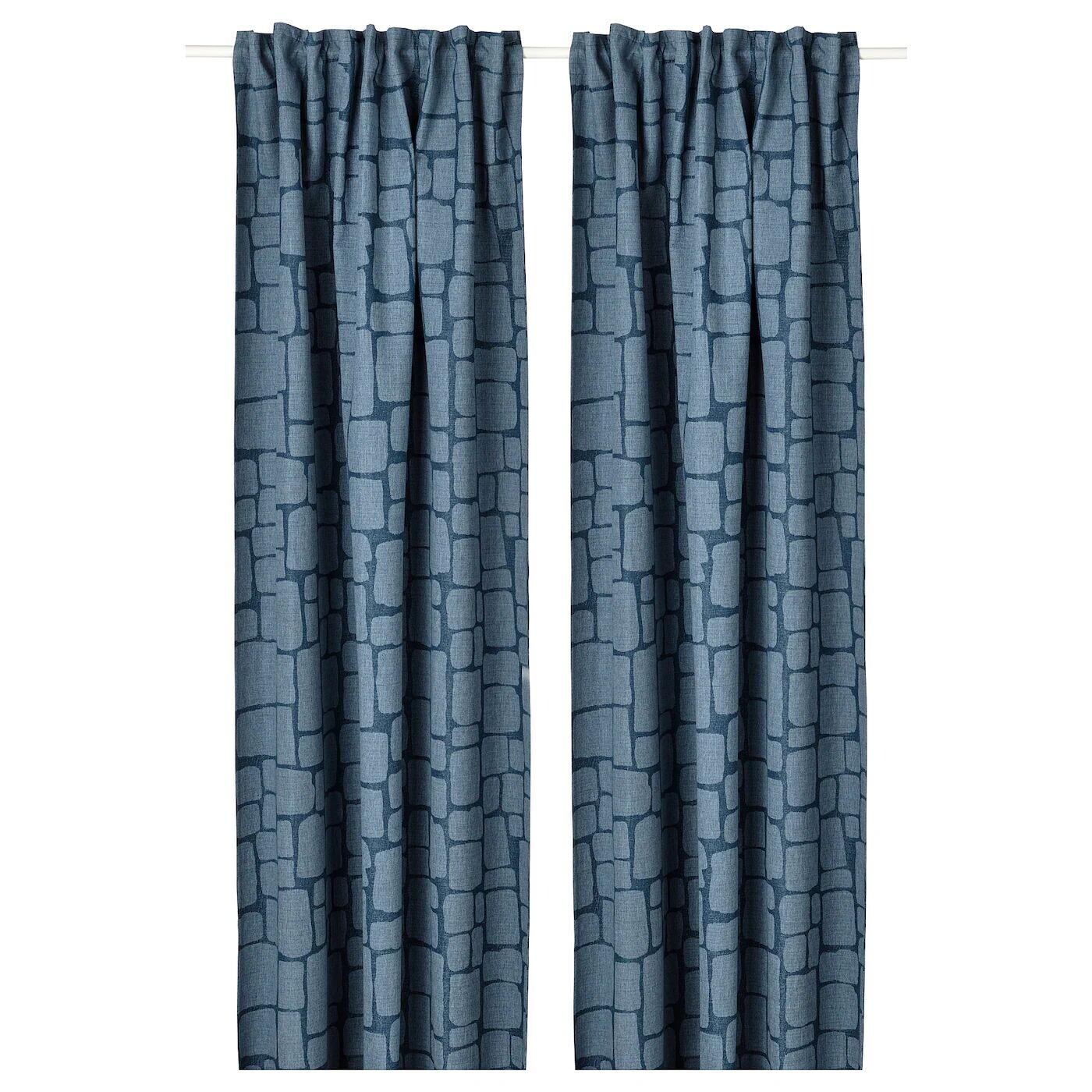 

2 Шторных полотна (затемненные), синие, 145х300 см, LÖNNSTÄVMAL IKEA