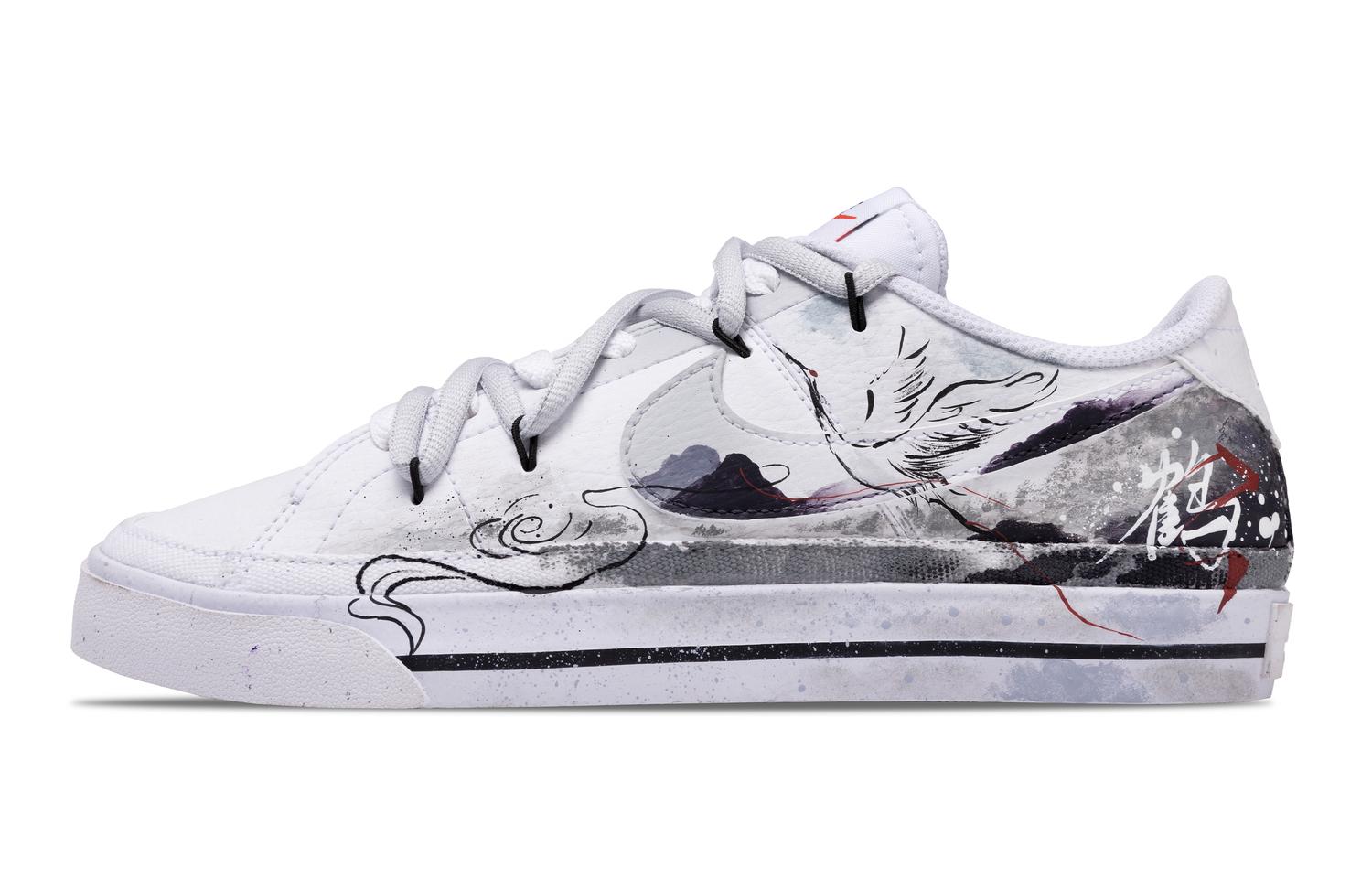 

Nike Court Legacy Crane And Clouds Reach The Heavens нескользящие низкие кроссовки для скейтбординга мужские gray white