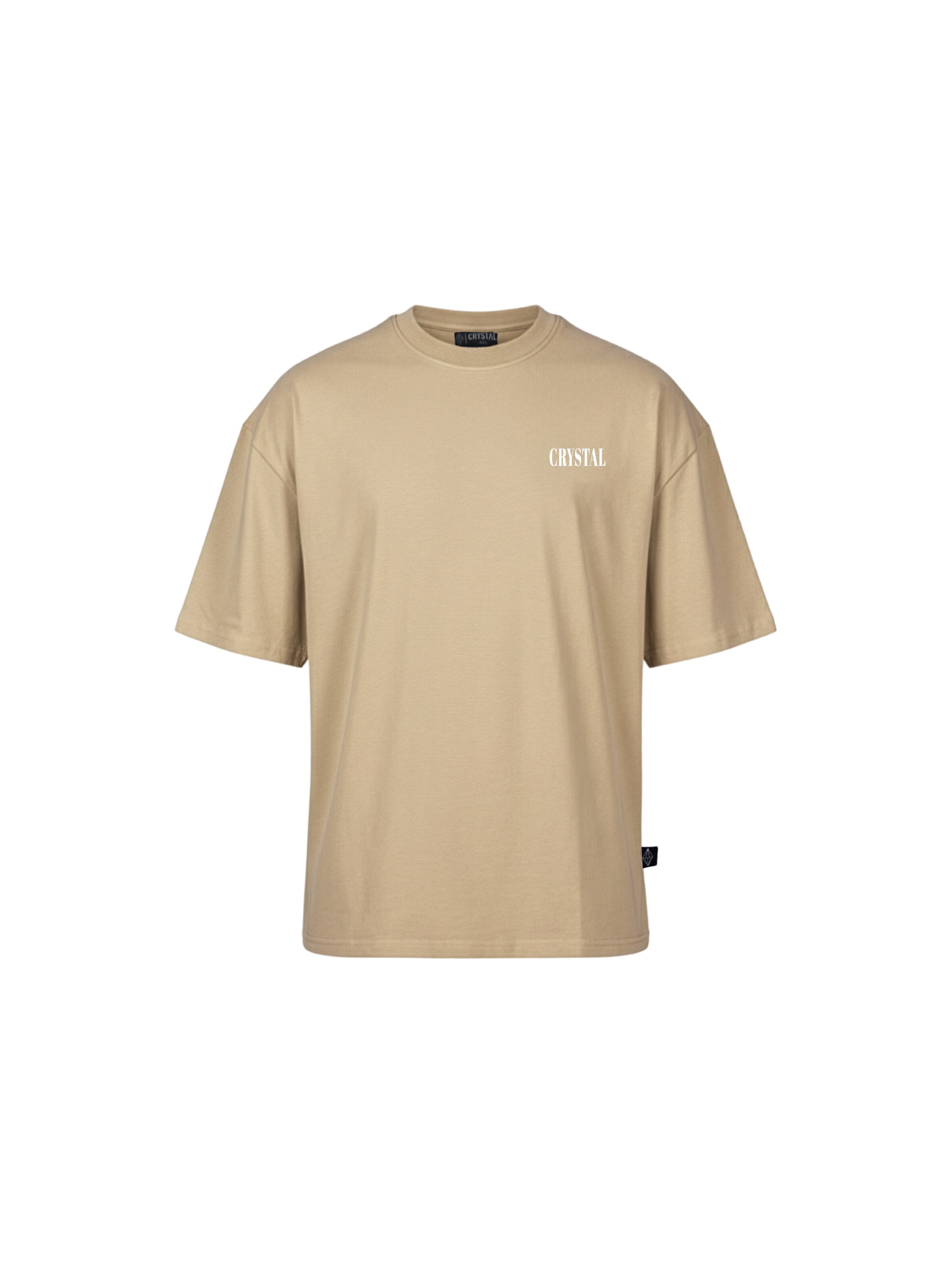 

Crystal Paris Футболка 'Face' в коричневом цвете