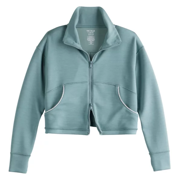 

Мягкая адаптивная куртка на молнии спереди для девочек 7-20 лет Tek Gear, цвет lazy river