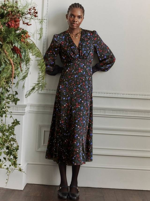 

Цветочное миди-платье Isabella Hobbs, Black/Multi