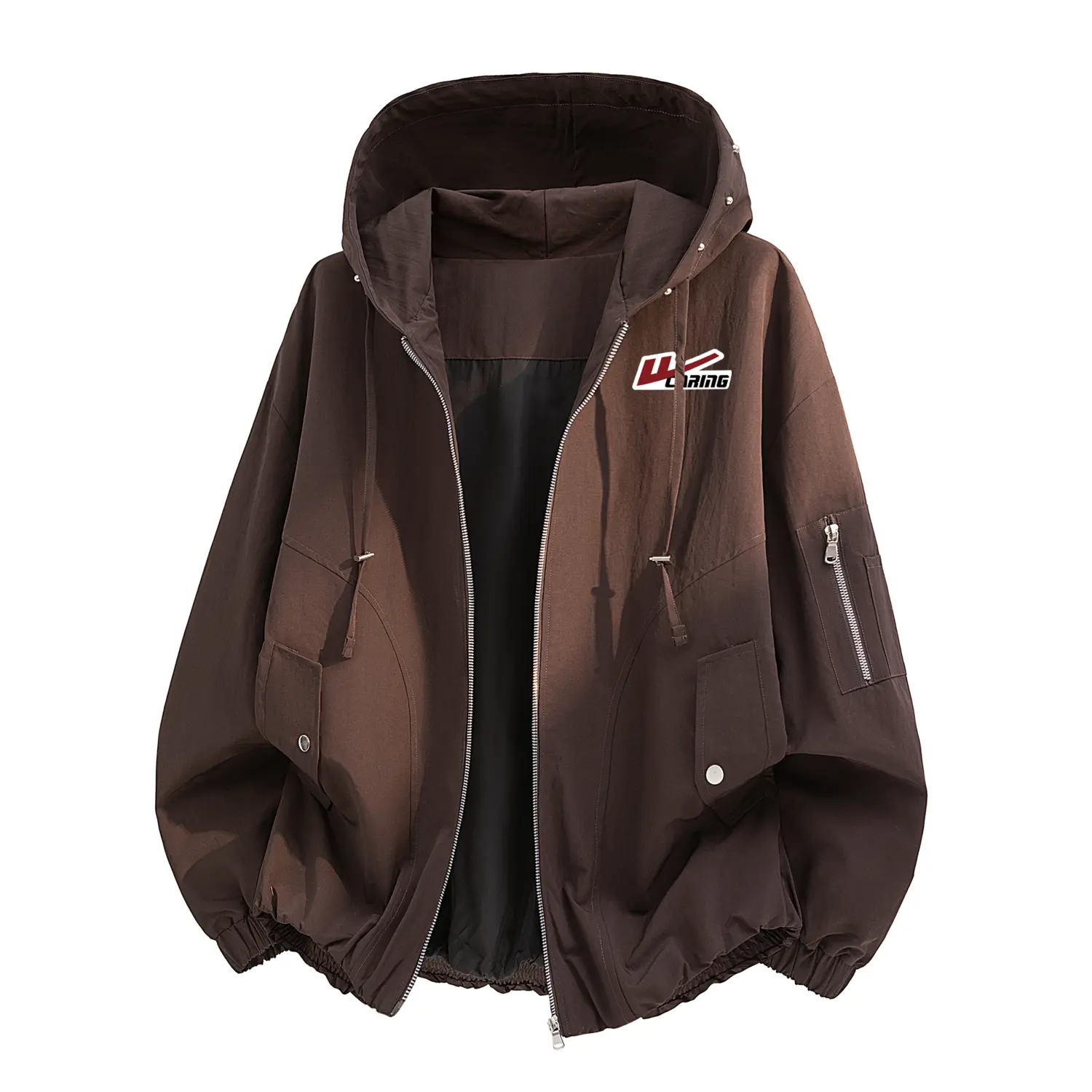 

Куртка Unisex Hooded Moderate Pilot WARRIOR, coffee (diy badge)