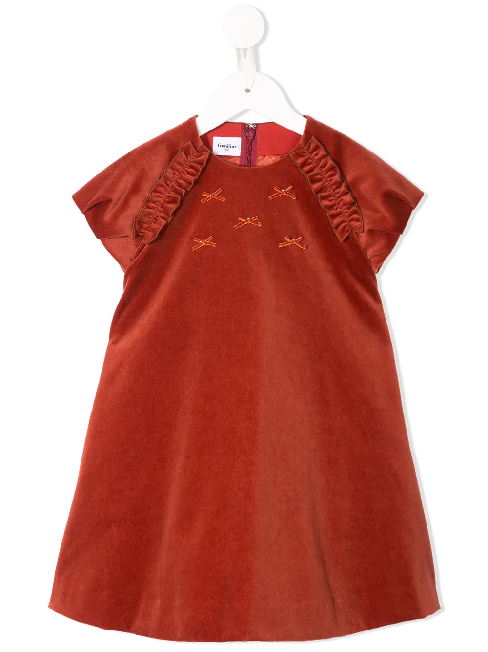 

Платье с бантом familiar, коричневый