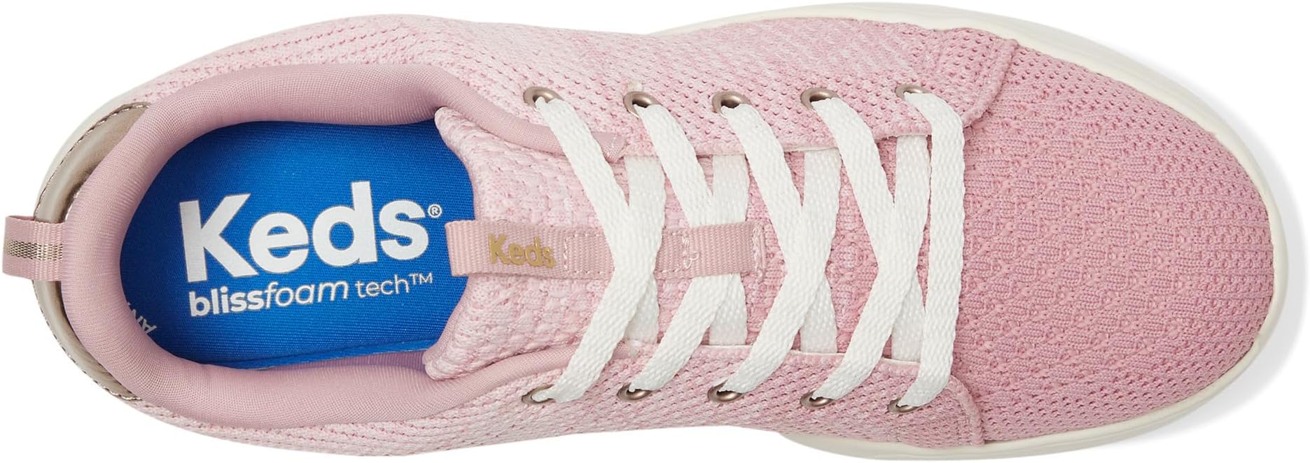 Кроссовки Keds Bliss Walk Lace-Up, Light Pink/Mauve Ombre Eng Knit — фото 2