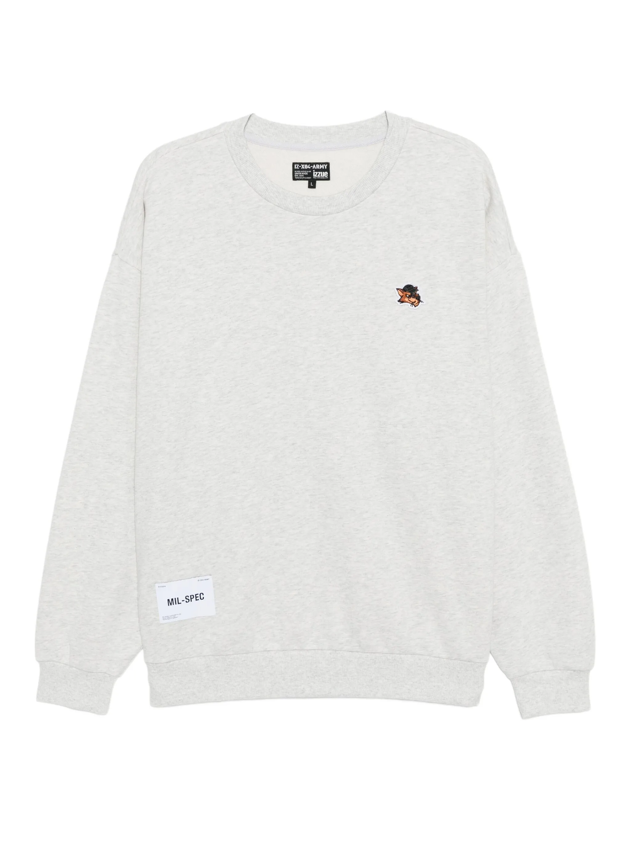 

Толстовка с вышитым логотипом Izzue, серый