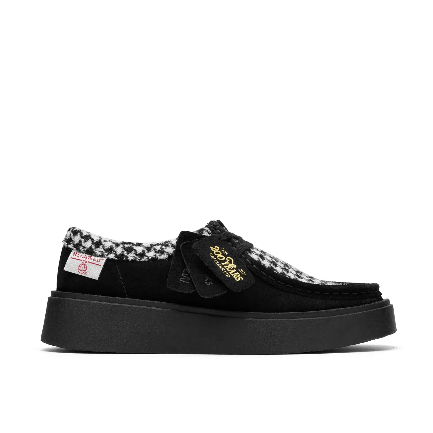 Кроссовки кожаные Torview W черный Tweed Combination Lace Up Clarks, черный