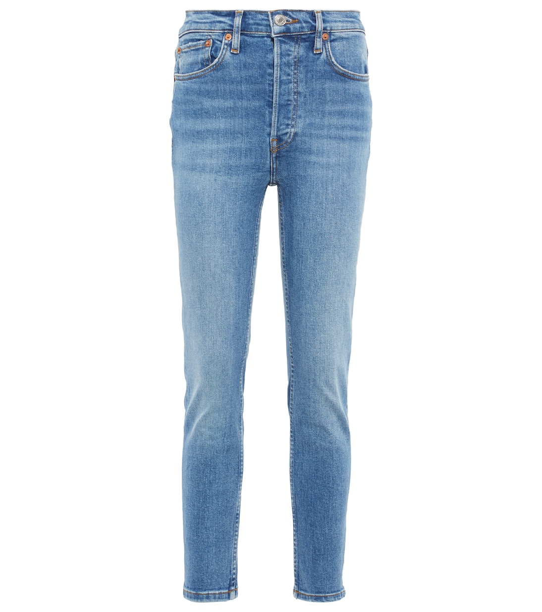 

Узкие джинсы с высокой талией Re/Done, Classic Faded Blu