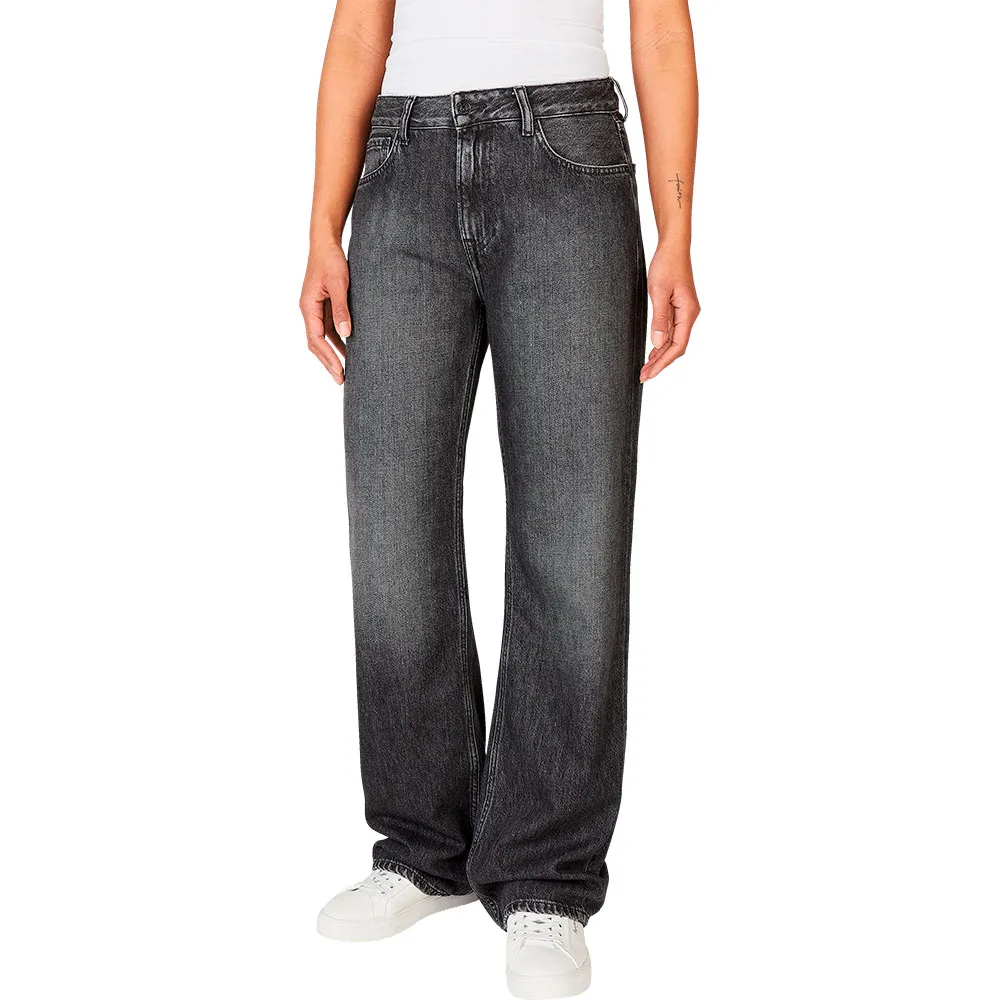 

Джинсы Pepe Nicky Loose Straight Fit low waist, серый