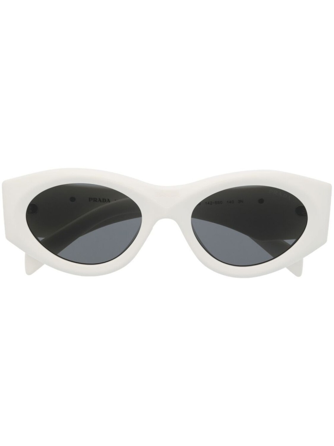 

Prada Eyewear солнцезащитные очки с логотипом, белый