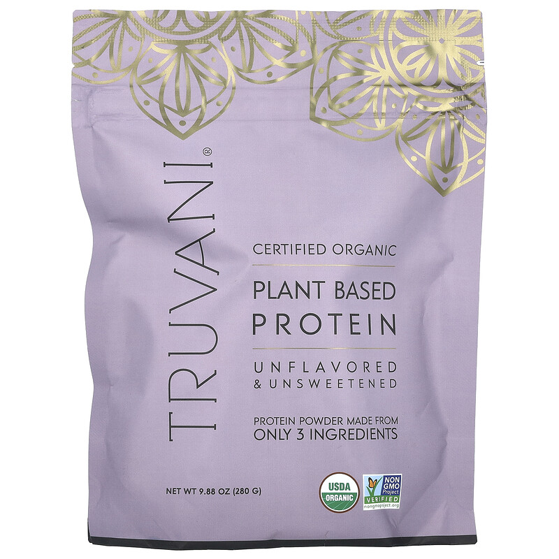 

Truvani, Растительный протеин, без добавок, без добавок, 280 г (9,88 унции)